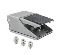 Hasaller Válvula de pedal neumática FV-420 4 vías 2 posiciones con puerto roscado 1/4 PT y pedal de goma antideslizante para control de flujo de aire industrial en sistemas neumáticos y automoción