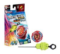 Hasbro Beyblade - Beyblade Burst QuadStrike - Kit Inicial con Top Zeal Achilles A8 - Juego de Batalla con Lanzador Incluido para niños y niñas