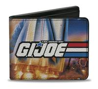 Hasbro - Cartera plegable, GI JOE Retro Shuttle Poster Scene, piel vegana, Varios colores, 4.0" x 3.5", Casual