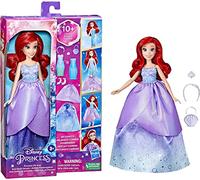 Hasbro Disney Princess - Muñeca Ariel Estilos de Princesa - 10 Combinaciones de Ropa - A Partir de 3 años (F4624)