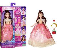 Hasbro Disney Princess - Muñeca Bella Estilos de Princesa - 10 Combinaciones de Ropa - a Partir de 3 años