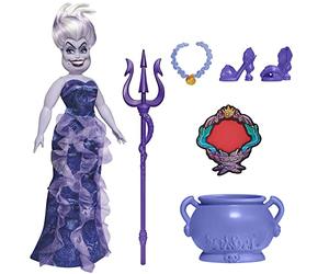 Hasbro Disney Princess Villains Ursula, muñeca de Moda con Accesorios y Ropa extraíbles, Juguete para niños a Partir de 5 años, Multicolor