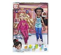 Hasbro Disney Prinzessin Disney Princess Ralph Rompe la película de Internet, muñecas Jasmine y Aurora con Ropa cómoda y Accesorios (E7416ES0)