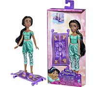 Hasbro Disney Prinzessin Princesa Aventuras cotidianas - Jasmine y su Alfombra mágica - con Ruedas Que giran - A Partir de 3 años