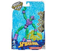 Hasbro Figura de acción Marvel Spider-Man Bend and Flex Green Goblin, figura flexible de 6 pulgadas, incluye accesorios Blast a partir de 4 años, E8973