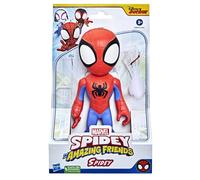 Marvel Spidey y Sus Sorprendentes Amigos Figura Supergrande de Spidey 22,5 cm, Figura de Acción para Preescolar, Juguete de Superhéroe para Niños a Partir de 3 Años