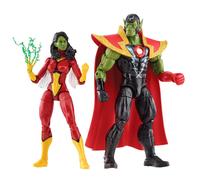 Hasbro Marvel Legends Series - Skrull Queen y Super-Skrull - 60.º Aniversario de Vengadores - Figuras coleccionables de 15 cm