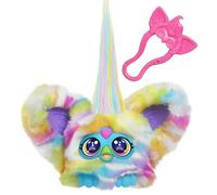 Hasbro Furby Furblets, ZEE-Bah, Peluches con Sonidos, Multicolor, Juguetes con Accesorios Resistentes, Mini Personaje Coleccionable, 3 Modos de Juego, Llavero Rosa, Idea de Regalo para Niñas y Niños