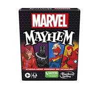 Hasbro Gaming 22912157 Marvel Mayhem, Juego de cartas de superhéroes de Marvel, Juego familiar a partir de 8 años, De aprendizaje rápido y fácil, Multicolor, Talla única