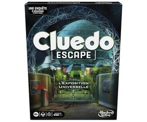 Hasbro Gaming Cluedo Escape: Exposición Universal, Juego de Mesa, Juego de encuesta de Modo Escape Game de Uso único - Versión Francesa