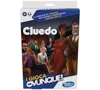 Hasbro Gaming Cluedo I Play Everywhere - Juego portátil de Mesa de Viaje para niños y niñas a Partir de 8 años, Juguete Misterioso y acertijos para 3-6 Jugadores