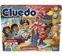 Hasbro Gaming Cluedo Junior, Juego de Mesa 2 en 1, Diversión con Amigos y Familia, Regalo para Niños y Niñas a Partir de 4 Años, Juguete de Detectives, Tablero de Colegio