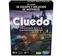 Hasbro Gaming Cluedo Traición en la Mansión Tudor - Juego de Mesa de 1 a 6 Jugadores para Niños a Partir de 10 Años, Juego de Detectives y Escape Room para Fiestas con Amigos