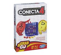 Hasbro Gaming Juego Conecta 4 edición de Viaje, Juego portátil para Dos Jugadores, Juego de Viaje Divertido para niños a Partir de 6 años, Versión español, Multicolor