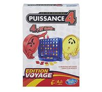 Hasbro Gaming- Conecta 4 Juego de Viaje, versión francésa (Hasbro Spain B10001010)