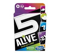 Hasbro Gaming F4205100 Juego de cartas Five Alive, Para niños y familias, Fácil de aprender, A partir de 8 años, 5 juegos de cartas para 2-6 jugadores, Multicolor, Talla única