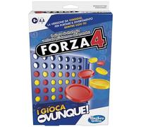 Hasbro Gaming Forza 4, I Play Anywhere, Juego portátil, Juegos de Mesa de Viaje para niños y niñas de 6 años en adelante, Juguete de Estrategia Vertical para 2 Jugadores