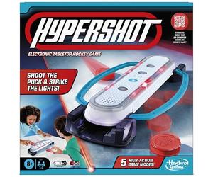 Hasbro Gaming Hypershot - Juego electrónico de Hockey de Mesa | 5 Juegos en 1 | Música, Luces y Sonidos | A Partir de 8 años | para 1 a 2 Jugadores | Juegos de Mesa para niños