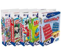 Hasbro Gaming Juego de 5 juegos de viaje Grab and Go - Sorry!, Hungry Hipopos, Monopoly, Guess Who?, y Candy Land