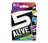 Hasbro Gaming Juego de Cartas 5 Alive, Juego rápido para niños y familias, Juego Familiar, Italiano, Juego de Cartas rápido para 2-6 Jugadores