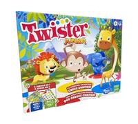 Hasbro Gaming Juego Twister Junior - Aventura con Animales - Tapete de 2 Lados 2 Juegos en 1 - Juego de Fiestas Interiores de 2 a 4 Jugadores - Juguete Infantil