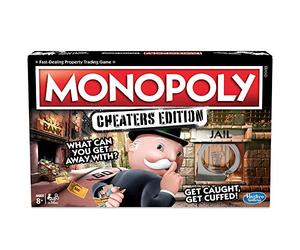 Hasbro Gaming monopolio de juego: Cheaters Edition para niños de 8 años en adelante, color negro, talla única (E1871102) , color/modelo surtido