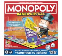 Hasbro Gaming, Monopoly Banca Virtual, Juego Electrónico Familiar, App Gratuita, Fiestas con Familia y Amigos, Inversión y Estrategia, Juego de Mesa de Navidad para Niños y Niñas de 8 Años o Más