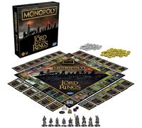 Hasbro Gaming Monopoly: El Se or de los Anillos, juego de mesa inspirado en la trilog a de pel culas. Juega como miembro de la Comunidad para ni