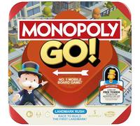 Hasbro Gaming Monopoly GO! Juego de estrategia para niños de más de 8 años, para 2-4 jugadores, juegos de fiesta familiar para niños y adultos