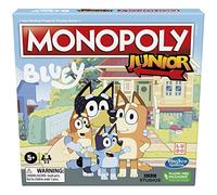 Monopoly Hasbro Gaming Junior: Bluey Edition - Juego de mesa para niños, juega como Bluey, Bingo, mamá y papá, rellenos de cesta de Pascua, a partir de 5 años (exclusivo de Amazon)