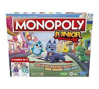 Hasbro Gaming Monopoly Junior, Juego de Mesa Familiar para niños de más de 4 años, Juegos de Estrategia para 2-6 Jugadores