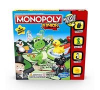 Hasbro Gaming, Monopoly Junior Multicolor, Mi Primer Juego de Mesa, Fiestas Familiares, Coordinación Mano-Ojo, 4 Peones de Colores, Dinosaurio, Pato, Perro y Pingüino, Regalo para Fiestas
