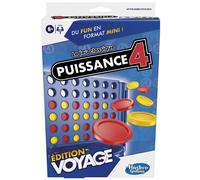 Hasbro Gaming Power 4 edición de Viajes, Juego de Mesa, portátil y multijugador, Juegos de Viaje, Juegos de apilamiento para niños a Partir de 6 años, Verano.