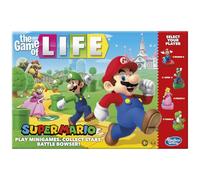 Hasbro Gaming The Game of Life: Super Mario Edition - Juego de mesa para niños de 8 años en adelante, juega minijuegos, colecciona estrellas, Battle Bowser