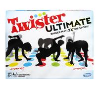 Hasbro Gaming Twister Ultimate: Tapete mαs grande, mαs puntos de colores, juego de fiesta familiar para niρos a partir de 6 aρos; compatible con