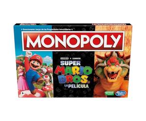 Hasbro - Juego de Mesa Monopoly basado en la película The Super Mario Bros - Incluye Token de Bowser