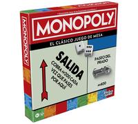 Hasbro Gaming, Monopoly Clásico, Juego de Mesa, Inversión en Familia, Tablero, Caja Almacenamiento, 6 Peones Grandes, Fiestas con Amigos, Multijugador, Dinero Colores, Juegos para niños y niñas