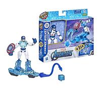 Hasbro Marvel Avengers Bend and Flex Missions Captain America Ice Mission Figure, 15-cm-Scale Bendable Toy for Ages 4 and Up, Multicolor, F5868