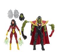 Hasbro Marvel Legends Series - Skrull Queen y Super-Skrull - 60.º Aniversario de Vengadores - Figuras coleccionables de 15 cm
