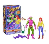 Hasbro Marvel Legends Spider-Man Mary Jane Watson y Green Goblin, paquete de 2