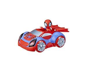 Hasbro - Marvel Spidey and His Amazing Friends - Bólido arácnido Luminoso con Luces y Sonidos - para niños a Partir de 3 años