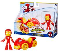 Hasbro Original Marvel Spidey And His Amazing Friends Figura de Iron Man y Bólido Iron