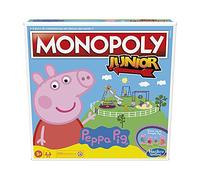 Hasbro Monopoly Junior: Peppa Pig Edition, gioco da tavolo per 2-4 giocatori, per Bambini dagli 5 Anni in su