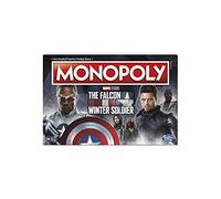 MONOPOLY- capitán américa Marvel Studios Falcon and The Winter Soldier Edition-Juego de Mesa para 2-6 Jugadores a Partir de 14 años (versión Inglesa), Multicolor, Talla única (Hasbro F5851UE2)