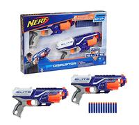 Hasbro Nerf Elite, Disruptor Pack 2, Lanzadores de Dardos de Espuma, Aventura con Amigos, 12 Proyectiles Oficiales, Diversión y Coordinación, Largo Alcance, Juegos de Competición, Regalos para niños