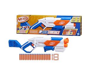 Hasbro Nerf N Series, Strikeback, Lanzador con Recarga Rápida, 18 Dardos de Espuma N1, Estrategia y Diversión, Blaster Adaptable, Regalo para Niños y Niñas de 8 Años o Más