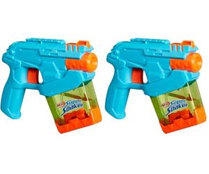 Hasbro Nerf Super Soaker Mini Dunk-Fill, Lanzador de Agua Pequeño, Sumerge y Carga, Juguetes para Niños y Niñas de 6 Años o Más, Color Azul, Fiesta en Familia (Paquete de 2)