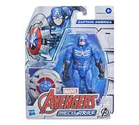 Hasbro Marvel Avengers - Figura Mech Strike del Capitán América de 15 cm con Accesorio Mech de Batalla - para niños de 4 años en adelante