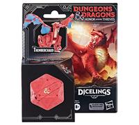 Hasbro Original Dragones y Mazmorras Honor Entre Ladrones Dicelings Dado Convertible Dragón Rojo