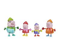 Hasbro- Pack 4 Figuras de la Familia Peppa Pig 4 Mod. sdos, Multicolor (F4388)